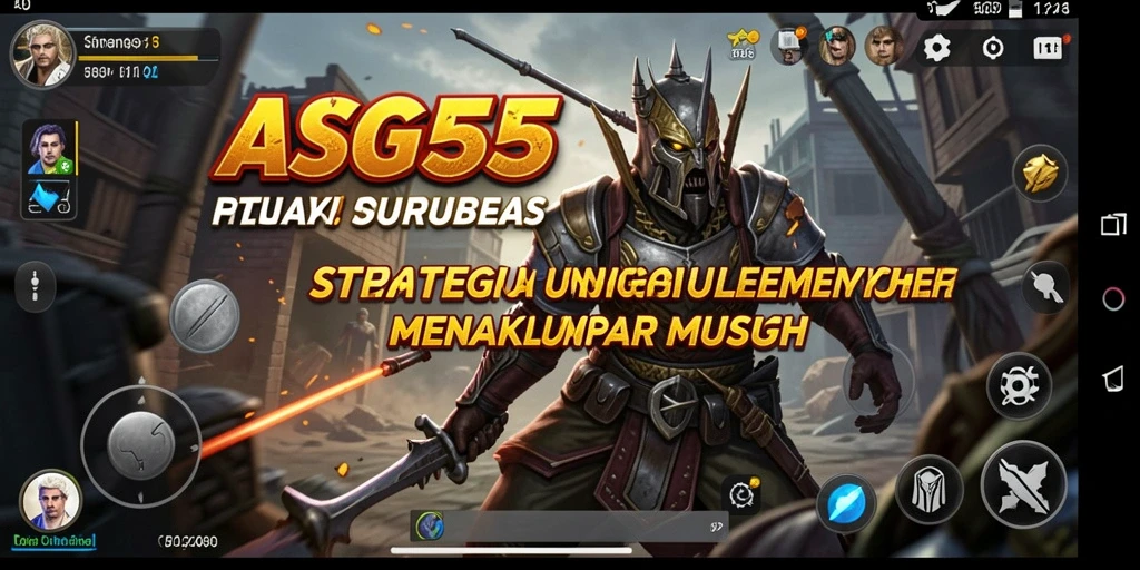 Tampilan menarik dari gameplay strategis ASG55 dengan pertarungan yang intens.