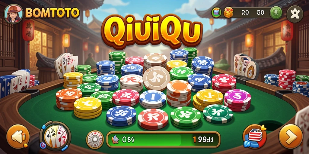 Tampilan gameplay QiuQiu yang mendebarkan di BOMTOTO.