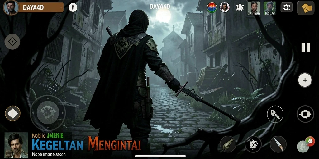Tampilan menegangkan dari gameplay <strong>DAYA4D</strong> yang menghadirkan suasana Horror.