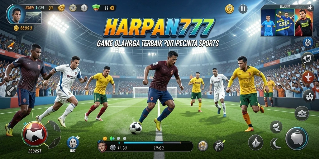 Tampilan gameplay menarik dari HARAPAN777 menunjukkan aksi olahraga yang mendebarkan.