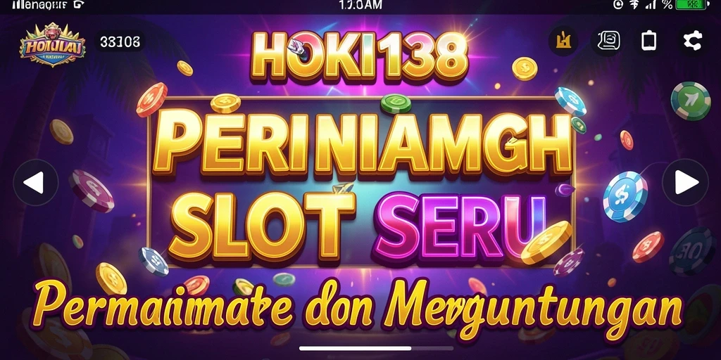 Tampilan permainan Slot yang penuh warna dan menarik di HOKI138.