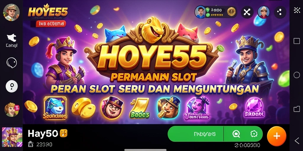 Gameplay seru HOYE55 yang menarik dan mengasyikkan.