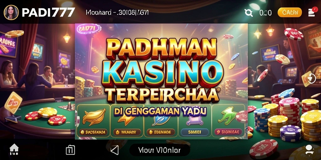 Tampilan menarik dari gameplay PADI777 di dunia Kasino.