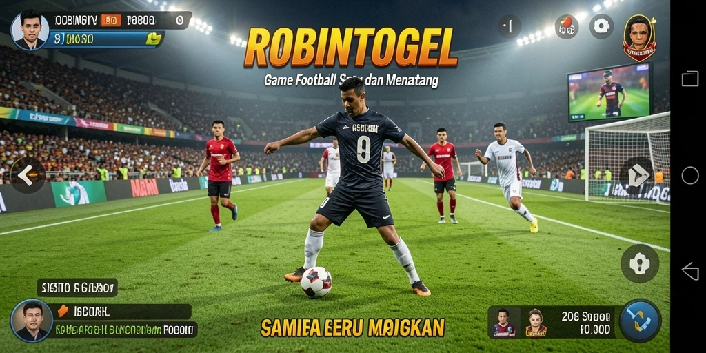 Tampilan gameplay menegangkan dan realistis di ROBINTOGEL.