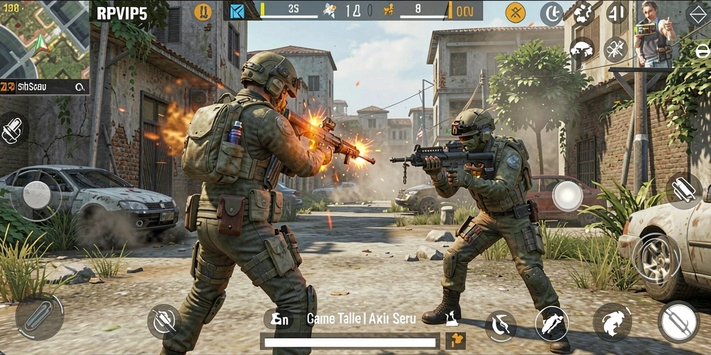 Tampilan seru dan grafis menawan dari gameplay RPVIP5.